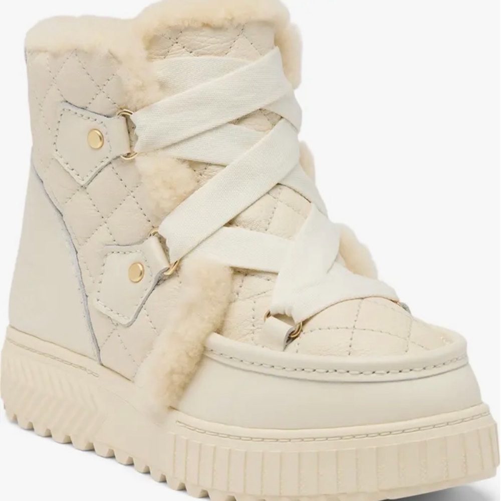 Sorel One Ave™ Alpine Genuine Shearling Trim Waterproof Boot (Women)